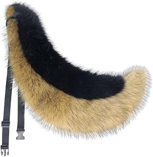 Faux Fox Tail Ears Headwear Set, Artificial Wolf Animal Tail Headbands Headdress Animal Cosplay Costume Accessories