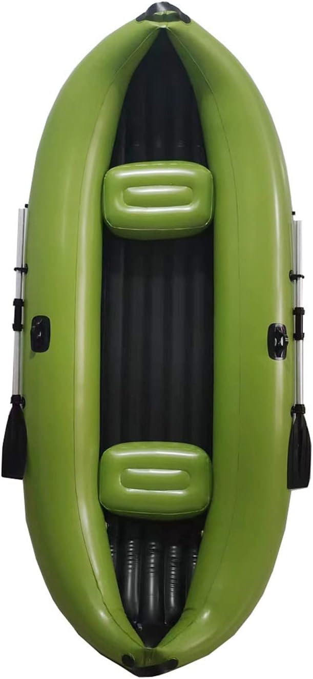 2 People Inflatable Banana Boat Thickened Environmentally Friendly PVC, Portable Fishing Raft, Foldable Rubber Boat 270 * 125 * 50Cm