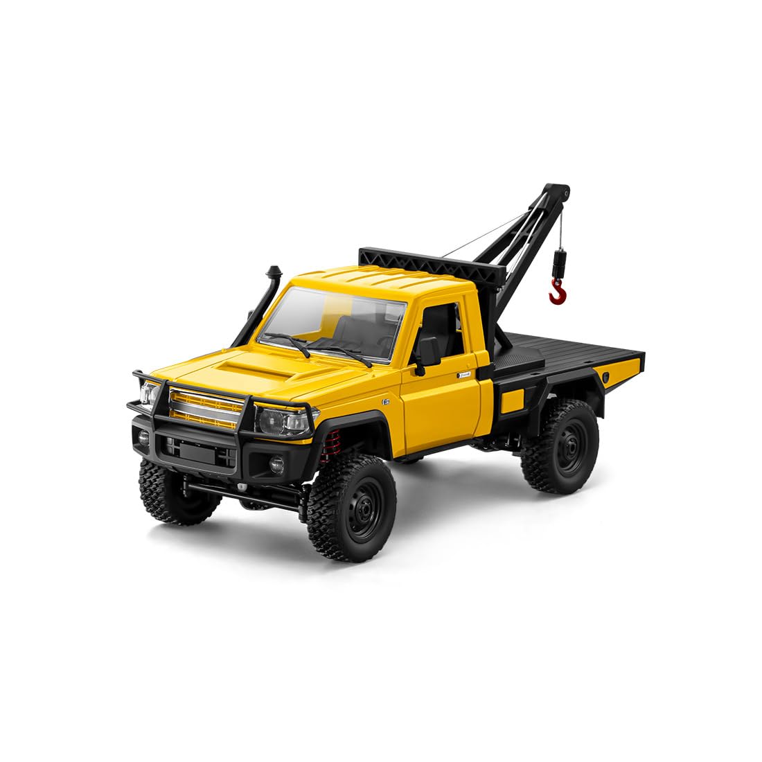 1:12 Scala RC Crawler Car – 2,4 G completamente proporzionale 4 WD RC Auto con gru funzionante, gancio sollevabile, 2 marce, regalo per appassionati di tecnologia (RTR)