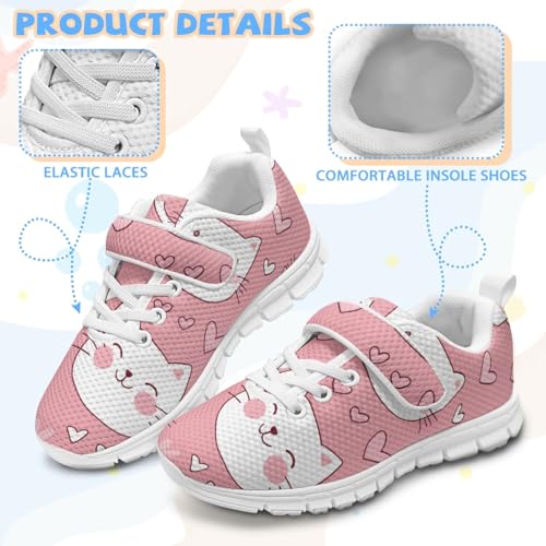 MARSVOVO Summer Sneakers for Girls Cute Mesh Single Buckle Anti-Slip Print Athletic Shoes Lightweight Breathable Footwear3
