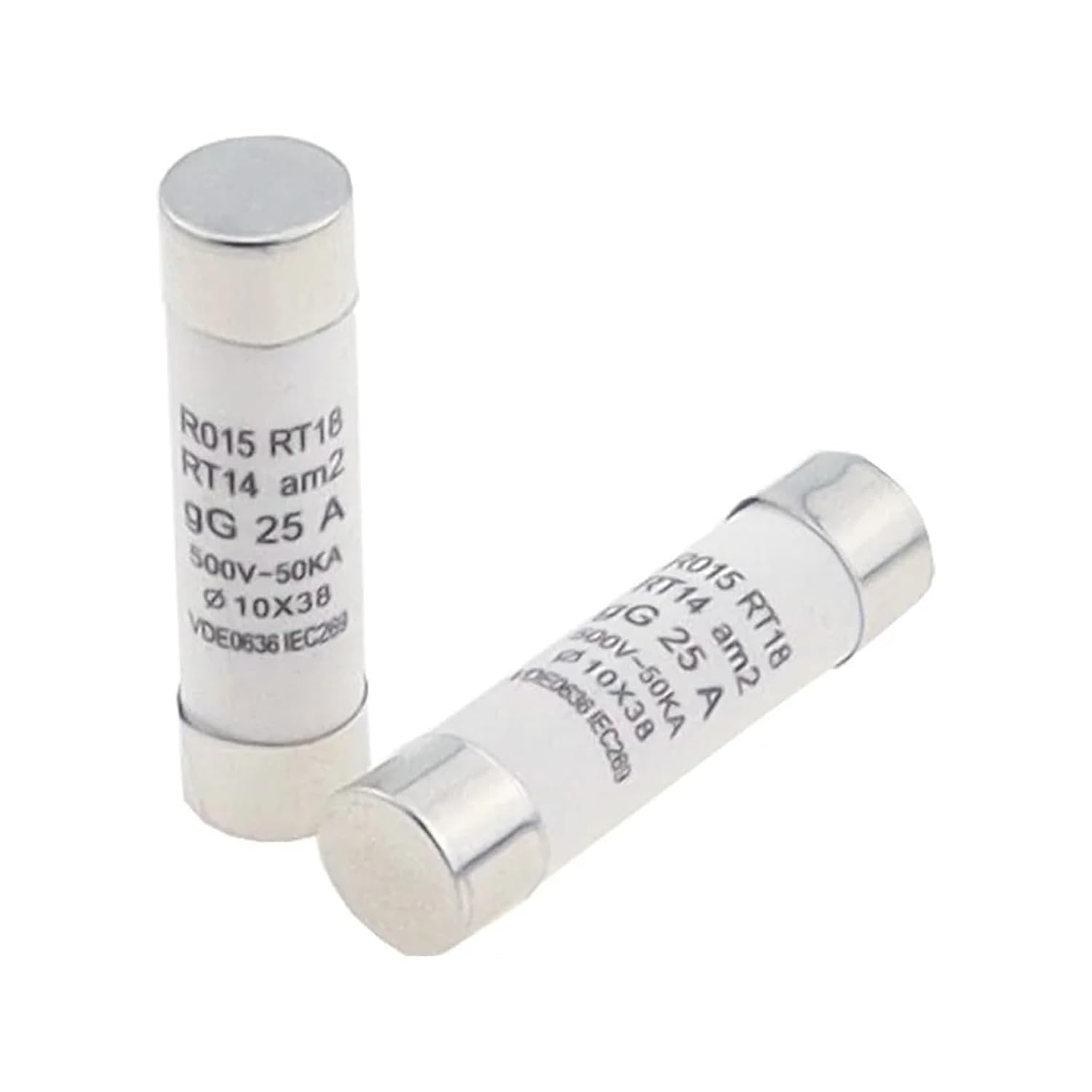 10 * 38 Fuse 10x38mm Fuse 500V 500V-50KA 1A 2A 3A 4A 5A 6A 8A 10A 16A 20A 25A 32A 40A RO15 RT18 RT14(20a)