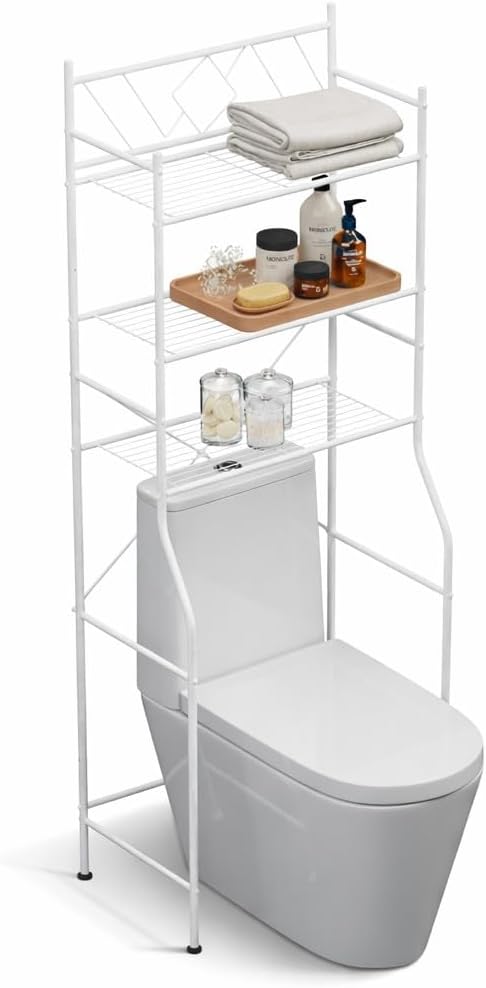 Home Zone Living Over-the-Toilet Bathroom Storage Cabinet Organizer image 3