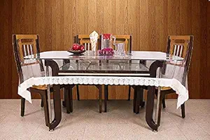 Kuber Industries WaterProof PVC Dining Table Cover 6 Seater (Transparent) Pack of 1