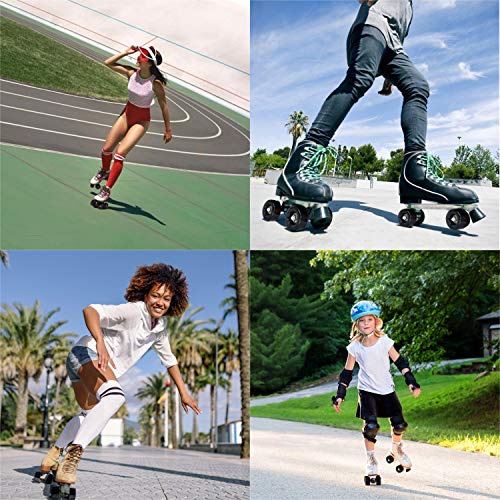 Tobwolf 8 Pack 58Mm X 32Mm, 82A Outdoor Quad Roller Skating Wheels, Pu Wear-Resistant Wheels Replacements Double-Row Roller Skates Accessories #TOP6