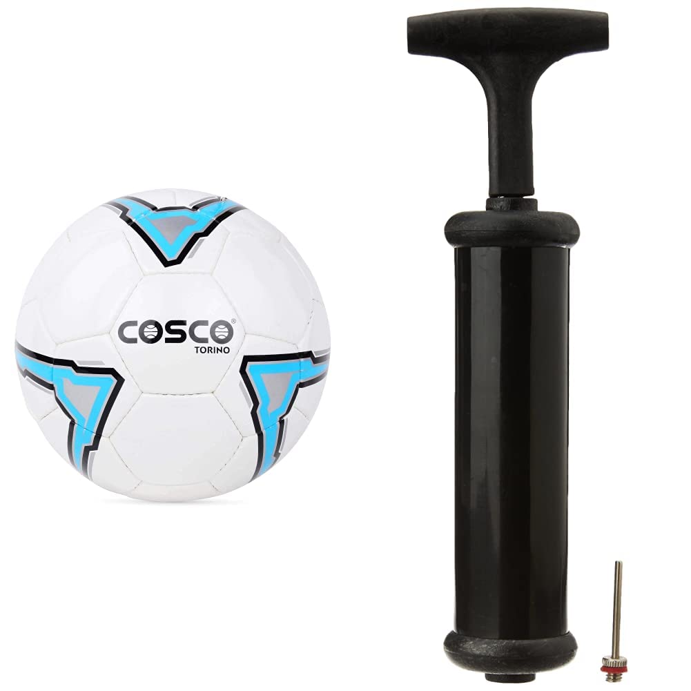 Cosco Torino Football, Size 5 (White/Black/Grey) and Cosco Hand Pump (B07JFLRYY9) Amazon Price History, Amazon Price Tracker