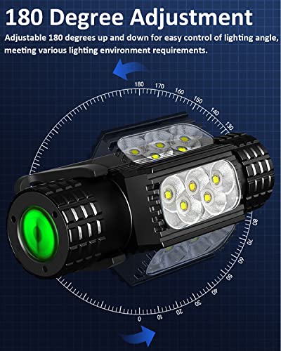 Aonjrs Headlamp Rechargeable, 1200Lm Led Head Lamp With Usb C Charge, 2600Mah Battery & 9 Modes Ip66 Waterproof Bright Flashlight For Adult Outdoor Running, Hiking & Outdoor Camping, Black #TOP5