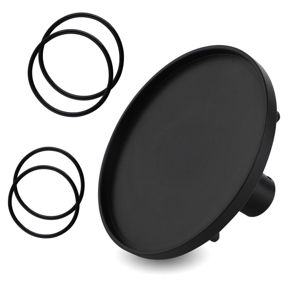 Ventosa da 10 cm per Macchina del Sesso, Adattatore con Connettore 3XLR e 2 Coppie di Anelli in Gomma per Sexmachine, Accessorio Compatibile con Fuckmachine