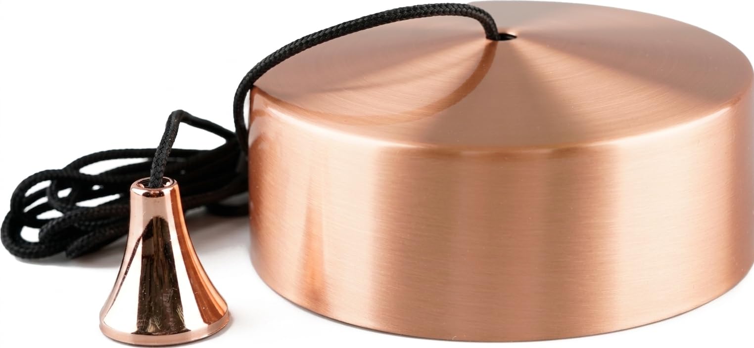 CubeTECH Bathroom Light Pull Cord and Fitting Kit - Rose Gold Light Switch (Bathroom Light Switch, Ceiling pendant light cord pull string, Black Bathroom Accessories) Bathroom accessory โ image 1