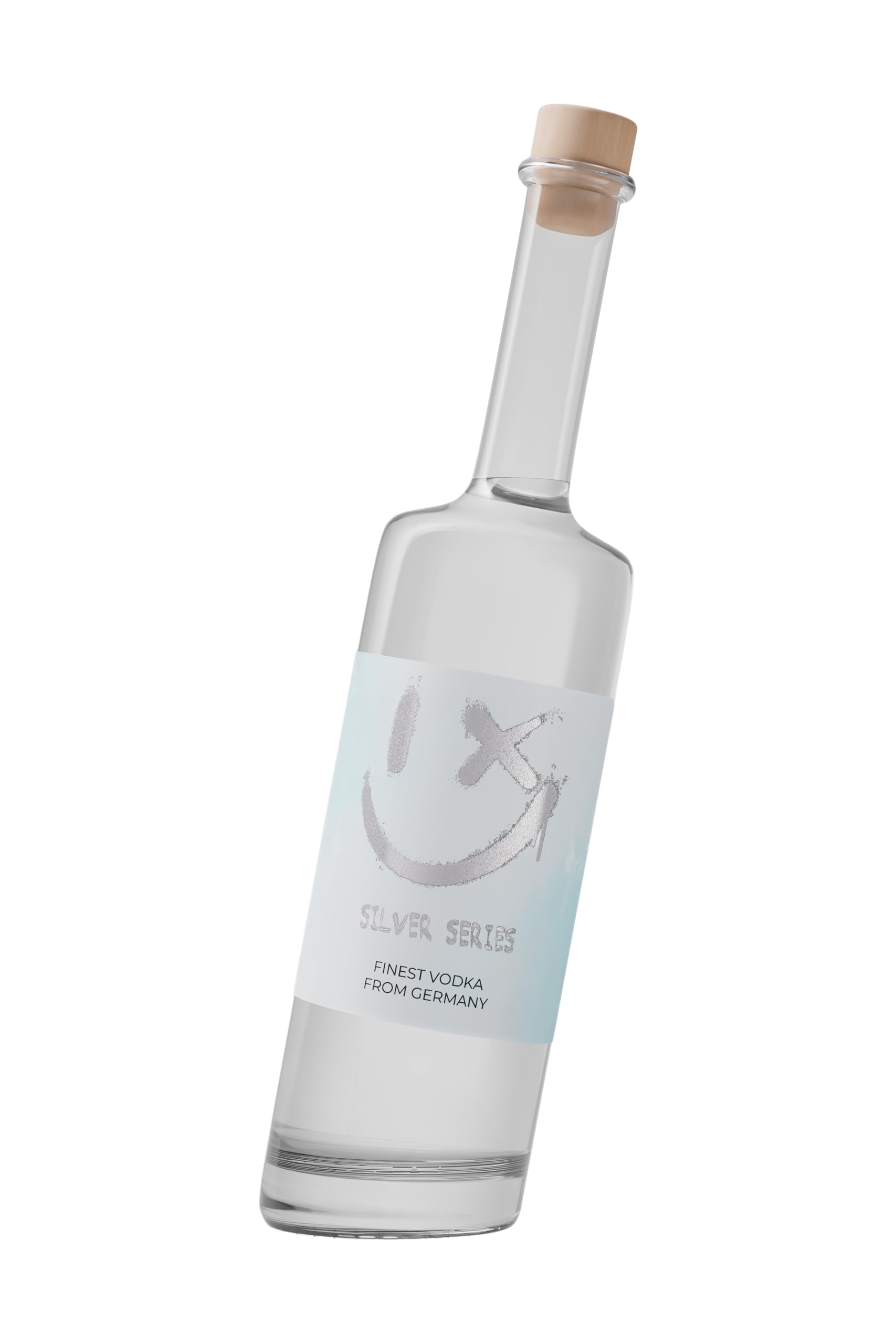 LUSTIGWASSER® SILVER SERIES Vodka · Edler deutscher Premium-Vodka aus Winterweizen & feinstem Schwarzwälder Wasser · 700 ml, 40 % Vol · weich, nussig & elegant · Geschenkidee im stilvollen Design