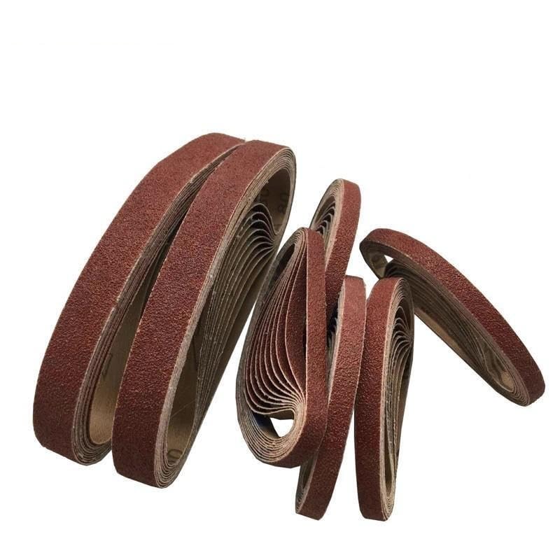 Correas de lijado para lijadora de banda, 10 piezas 330 * mm 453 15 Banda de pantalla abrasiva P40 - P600 for pulido madera y metal blando(Girt180 10pcs,765x25mm)