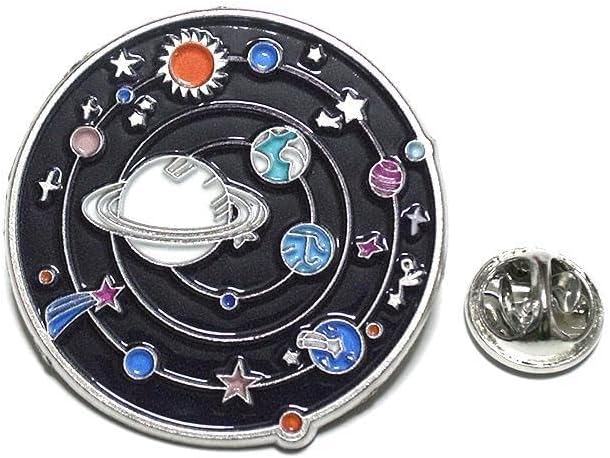 pin-2032 ラペルピンピンズ 宇宙 太陽系 惑星 星 スター 円形k