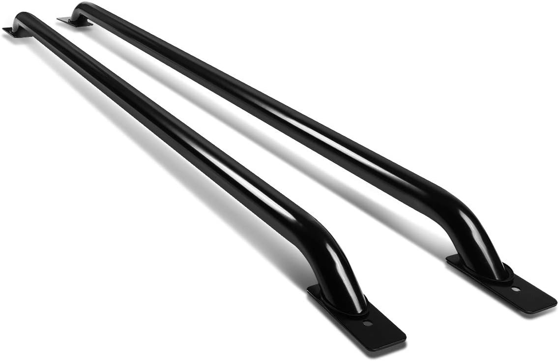 DNA Motoring RAIL-002-BK Pair of Truck Bed Rails for 99-14 F150 F250 F350 6.5ft Bed, Black