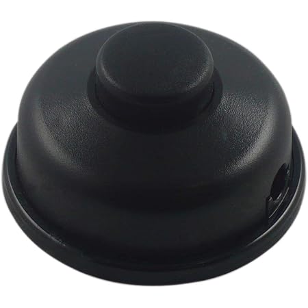 FUJIE 1 Pcs Interrupteur à Pied Rond Blanc Interrupteur à Coande Au