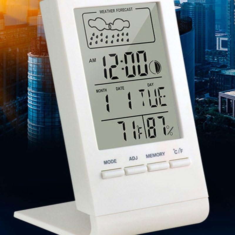 ABS Electronic Desktop Household Temperature Humidity Meter Hygrometer