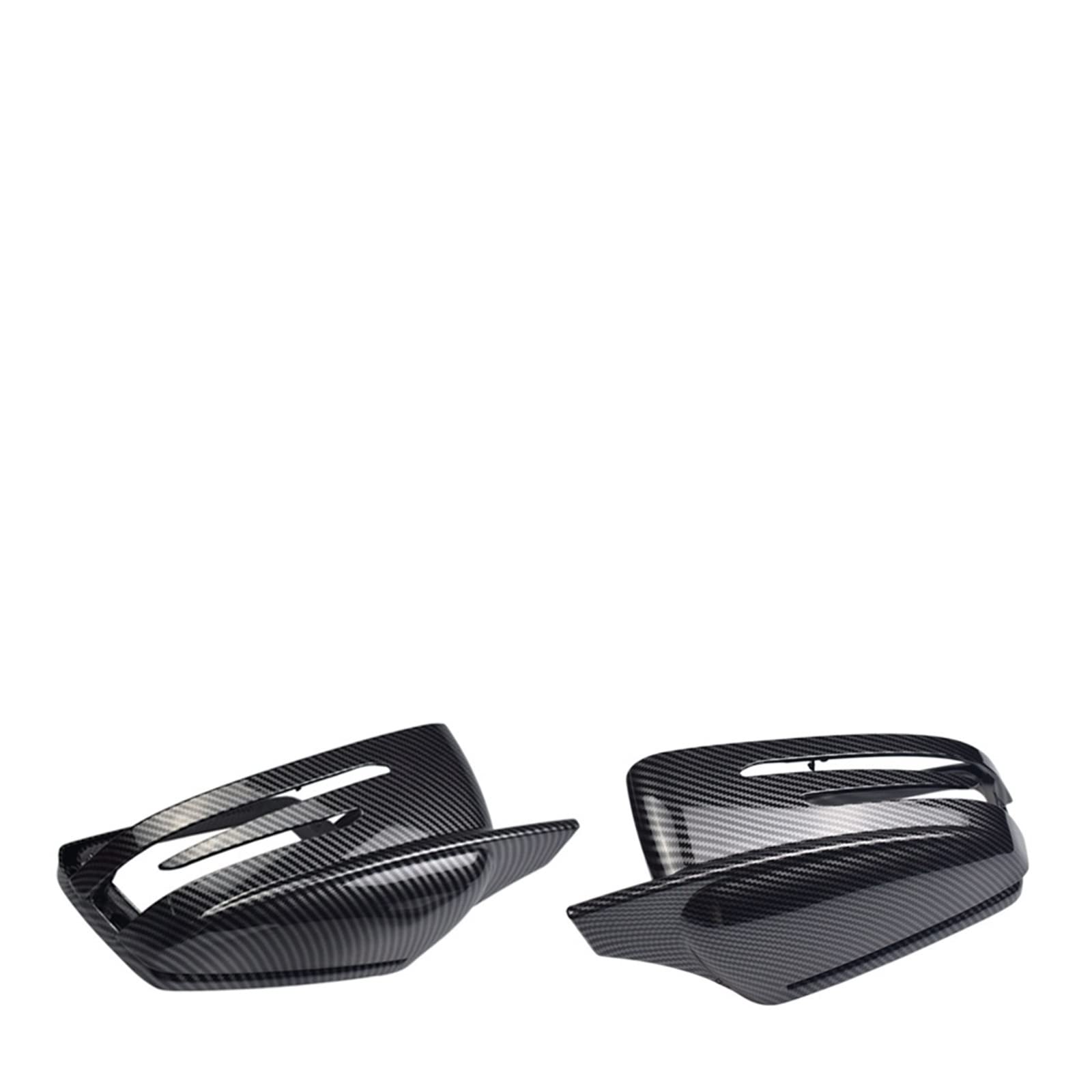 Car rearview mirror housing Rearview mirror cover 2pcs Car Styling Black Car Side Compatible With Mercedes Benz W176 W246 W204 W212 W221 C117 X204 X156 Mirror Cap Carbon Fiber Pattern Exquisite workma