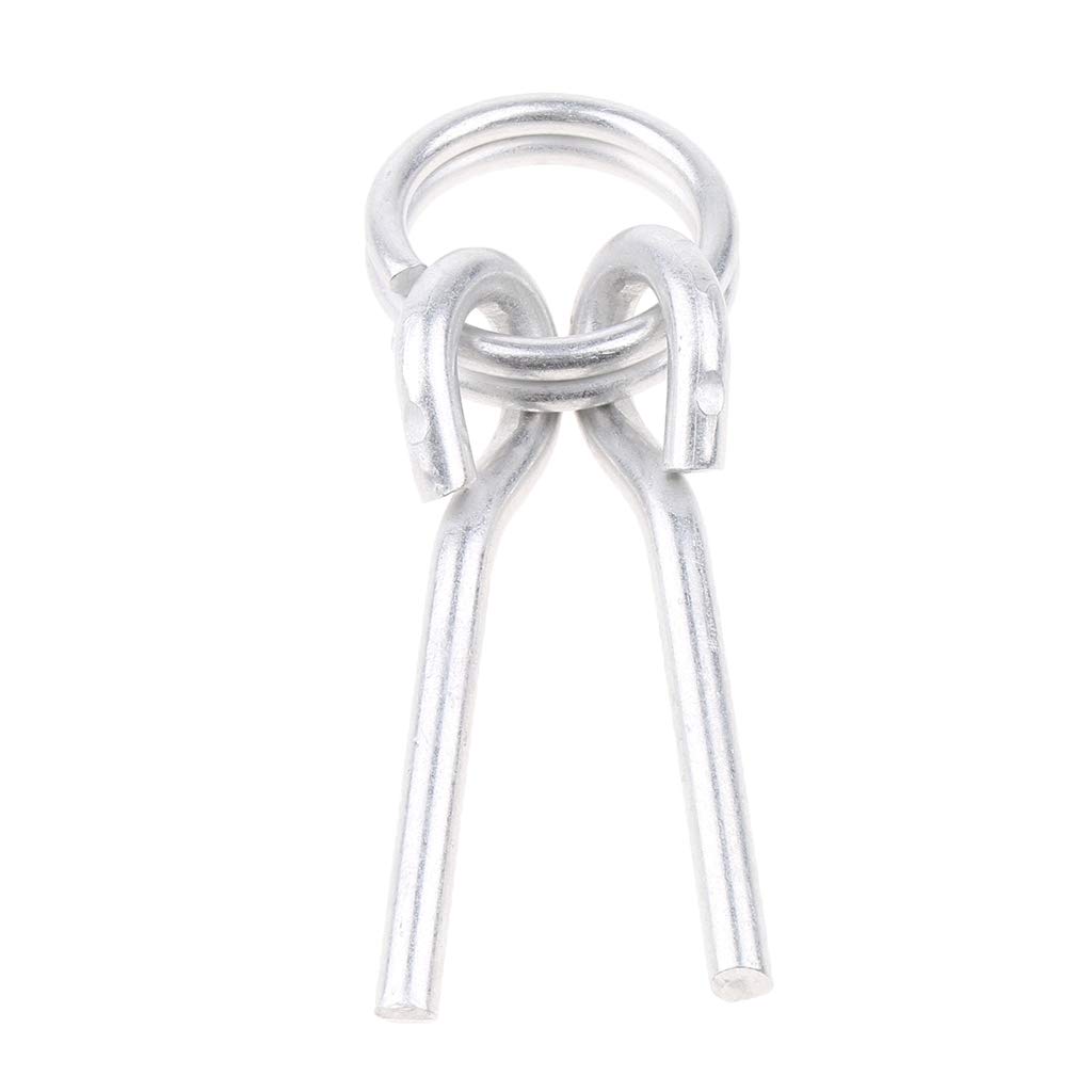 P Prettyia Pole end Rings with 2 Pins - Aluminum Alloy fits inside Tent Awning Poles