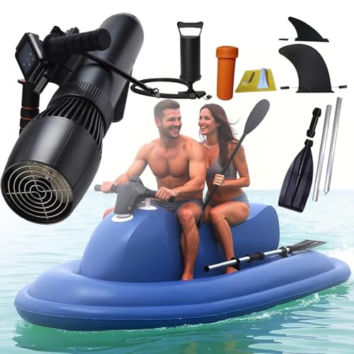 Motorized Inflatable Ride-On Watercraft Pool Float - Summer Electric Motor