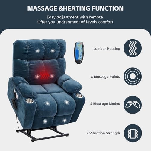 Sillón reclinable eléctrico con asiento antideslizante miniatura 3