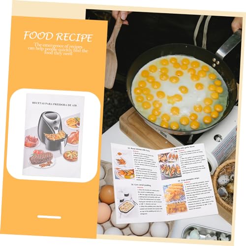 MUCKLILY Heißluftfritteusen-rezept Kochbuch Für Heißluftfritteusen Mit Einfachem Design Aus Papiermaterial Und Grundlegenden Nährwertinformationen Für Mehr Komfort Und Kreativität Küche – Bild 4
