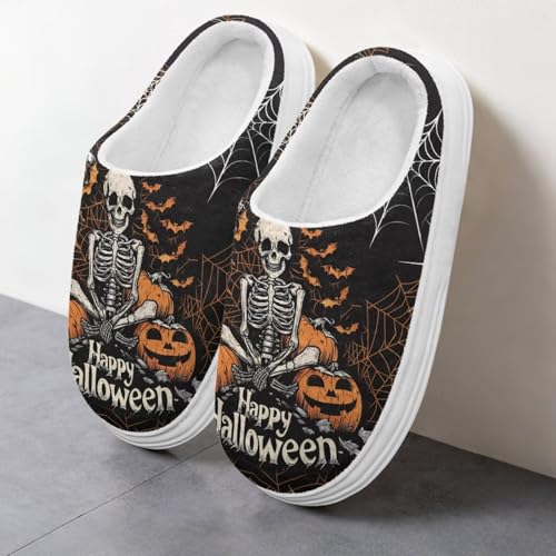 Slippers for Women Indoor and Outdoor Fuzzy Hard Sole Slippers 5-114