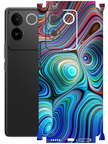 Image of AtOdds - Full Body Back Screen Guard Protector Film - Lamination Wrap Skin Sticker Compatible with IQOO Z7 PRO (5G) | Scratchproof Matte Finish (Water Paint)