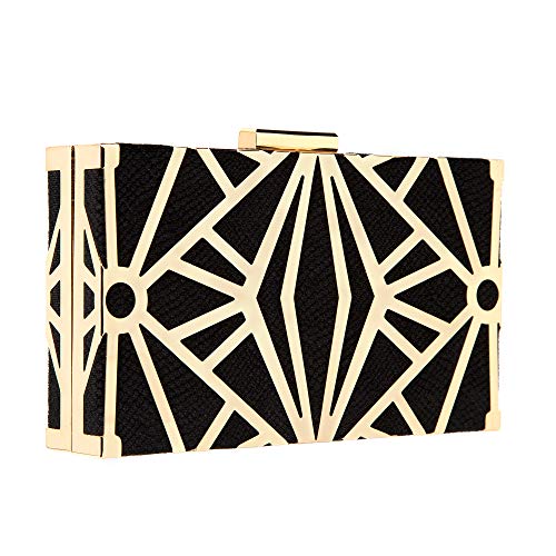 Image of CARIEDO Women Evening Bag Elegant Clutch Purse Exquisite Velvet Metal Hollow out Handbags Prom Wedding Party