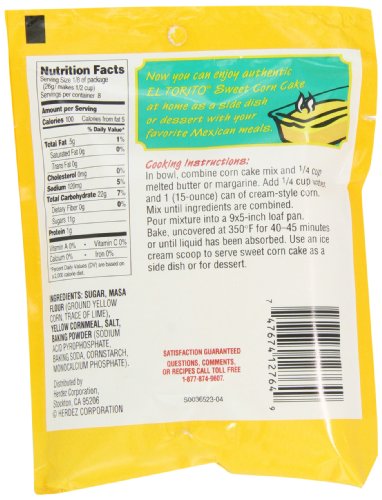 El Torito Sweet Corn Cake Mix 7 4 Ounce Packages Pack Of 12 Grocery Gourmet Food Amazon Com
