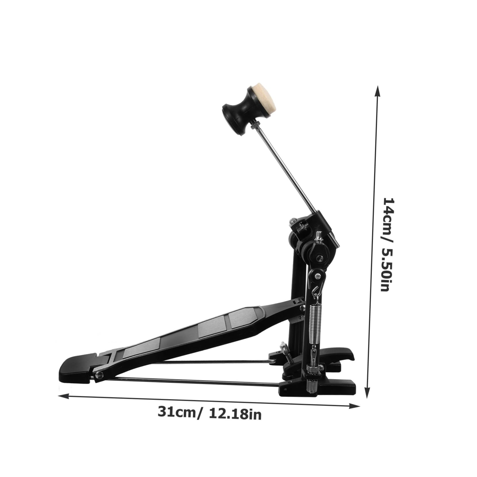 UPKOCH Pedale Singolo per Batteria in Lega di Alluminio e Base Allargata Design Antiscivolo per Esercitarsi nella Tecnica del Jazz e Batteria Elettronica