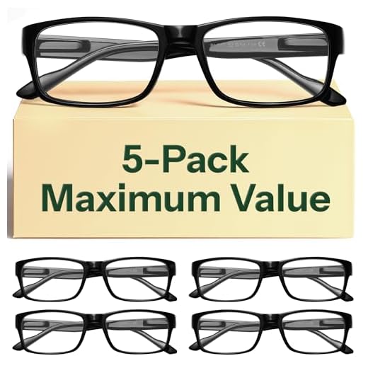Gaoye 1.5 Professional Reading Glasses for All Day - Computer Readers with Blue Light Protection - Value Pack