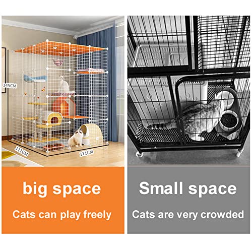 Cage cochons d'Inde pliable portable grand format pour chat avec tapis résine - 4