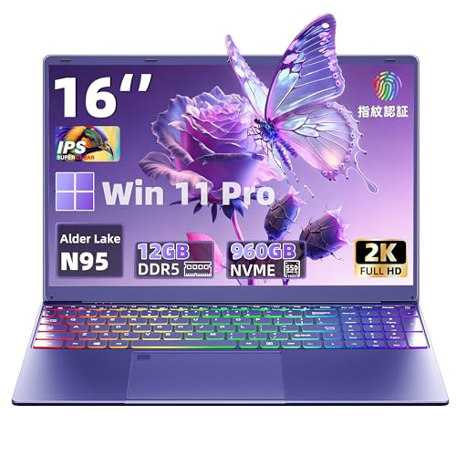 16�C���`�m�[�g�p�\�R���yWin 11 Pro/MS Office 2019���ځzIPS�t��/1920*1200 ����/��12���� Alder Lake N95 �ō�3.4Ghz/DDR5L 12GB 4800MHz/NvMe SSD 960GB PCI