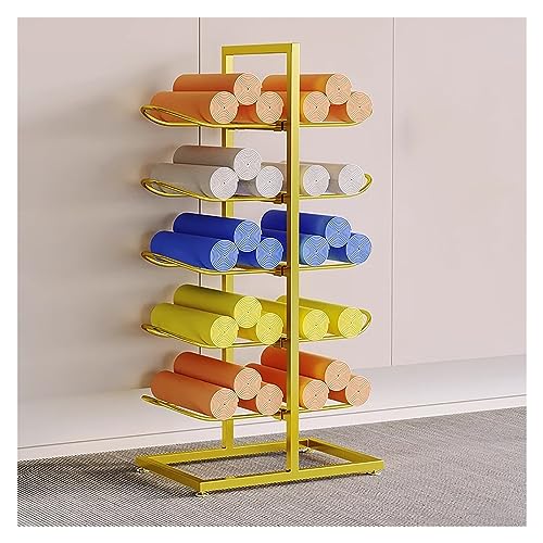 Support de tapis de yoga double face à haute capacité pour rouleau en mousse de sol