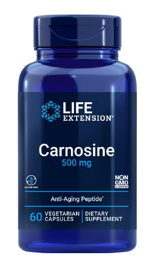 Life Extension - Carnosin | Unterstützung für Zellschutz und gesundes Altern - 500 mg, 60 Kapseln