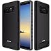 Galaxy Note 8 Case, Mascheri [Carbon Fiber Design] Shock Absorption Protective Dual Layer Military-Grade Defender Hybrid Case Cover for Samsung Galaxy Note 8 - Black