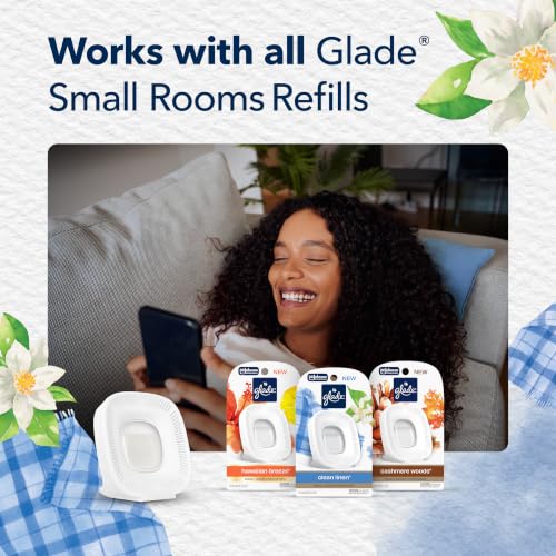 Glade Small Room Freshener Starter Kits, Clean Linen, 4 Devices + 4 Refills, 1.0 fl oz - image 6