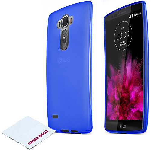 LG G Flex 2 Case, [Blue / Frost] Slim & Flexible Crystal Silicone TPU Skin Cover for LG G Flex 2