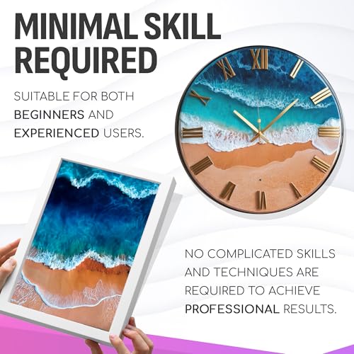 Epoxy Resin 1 Gallon Kit – Clear High-Gloss Finish for Coating Wood, Concrete, Stone & More | Easy to Use, No Bubbles, Self-Leveling | Perfect for Arts & Crafts & More - Image 6