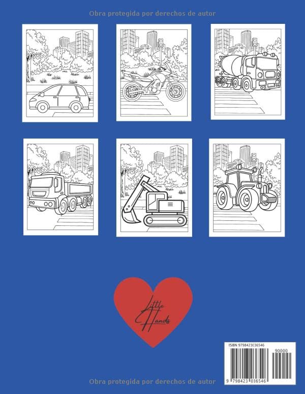 Miniatura 2 de Vehículo Libro de Colorear para Niños Libros para Colorear Relajantes para que los Niños Desarrollen la Creatividad de Nuestros Hijos Regalo