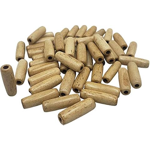 Native American Beads Hairpipe Bone Bead Jewelry Making Beads - 1 inch Dark Tea Stained 25 Beads Cover