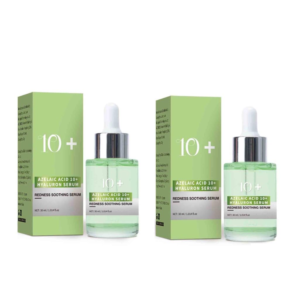 2PCS AZELAIC ACID 10+HYALURON Solution Fade Fine Lines Firming Face Serum Improve Facial Dryness Redness Repair Essence