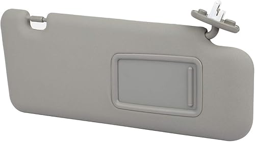 SCITOO Conjunto de visera solar del lado del pasajero derecho para Toyota Highlander 2008-2013 con techo corredizo (gris)