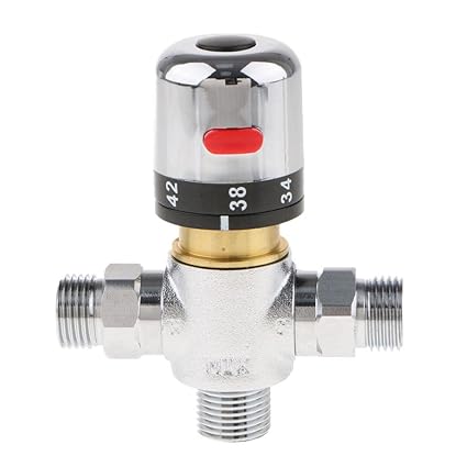 ATORSE G1/2 Male Thread Thermostatic Mixing Valve For Bidet Solar Heater Shower Mixer