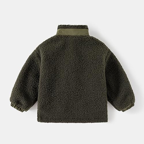 Girls Warm Jacket for Kids Boy Boys' Fall Winter Thickened Particulate Fleece Collar Patchwork Top Coat 2025 New2