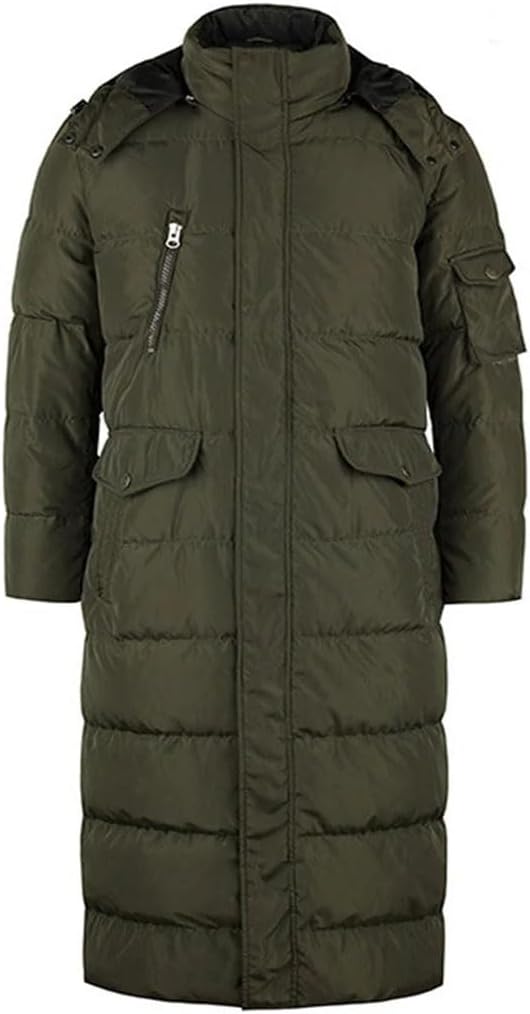 Haitpant Men Down Jacket Winter Casual Parka Thicken Coats Warm Goose Feather Jacket Fur Long Parka