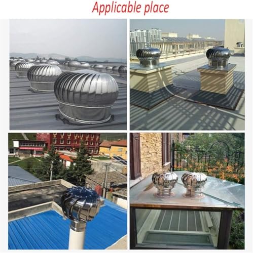 Extractor eólico de 150 mm en acero inoxidable para optimizar el tiro de chimenea 3