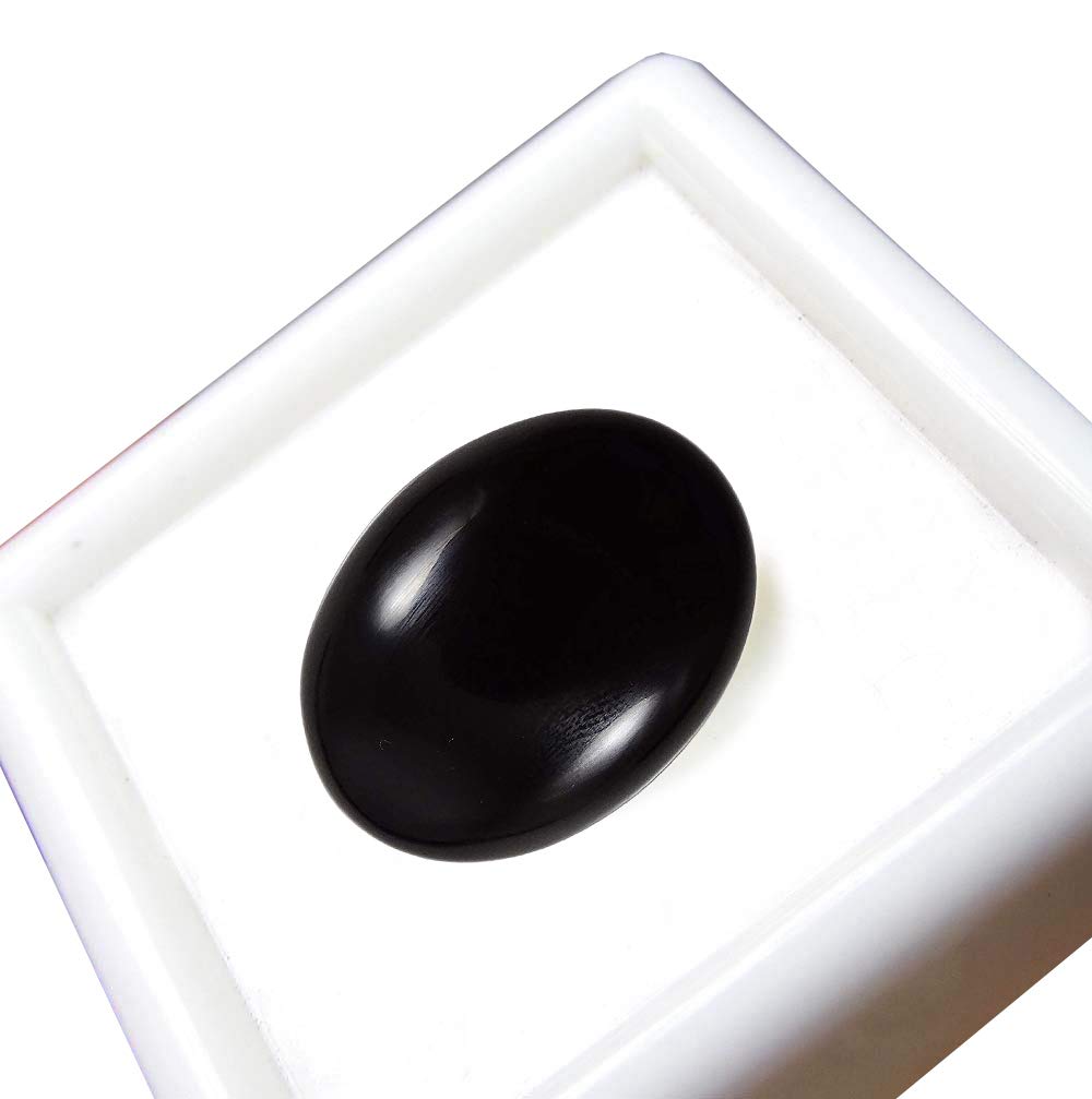 StonefoundBlack Sulemani Certified Hakik Aqeeq Unisex Natural Gemstone