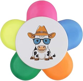 Azeeda 'Cow Wearing Glasses and Cowboy Hat' F...