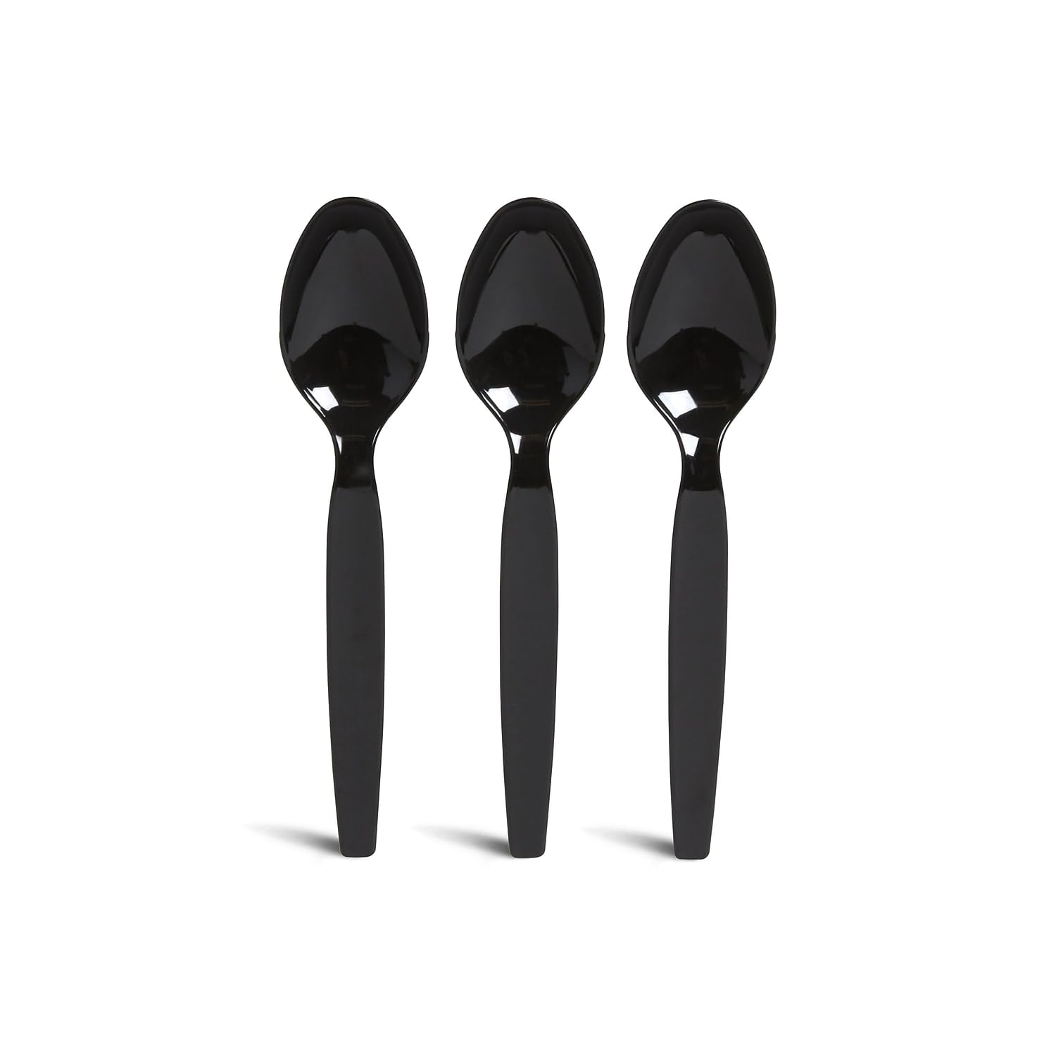 Perk Polystyrene Spoon, Heavy-Weight, Black, 300/Carton (PK56395VS)