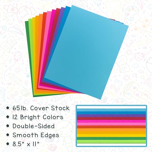 Étiquette Hygloss grand format adhésive aux nuances multicolores