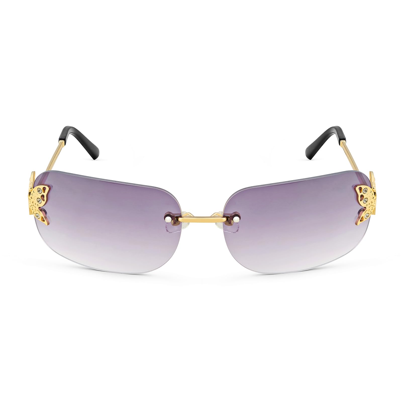 joker & witch Joker and Witch Vanessa Butterfly Sunglasses With A Gold Frame And Double Grey Ombre Lenses-picture-20